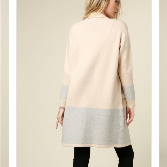 LAST1️⃣🆕Oatmeal Grey Coatigan - Picture 2 of 7